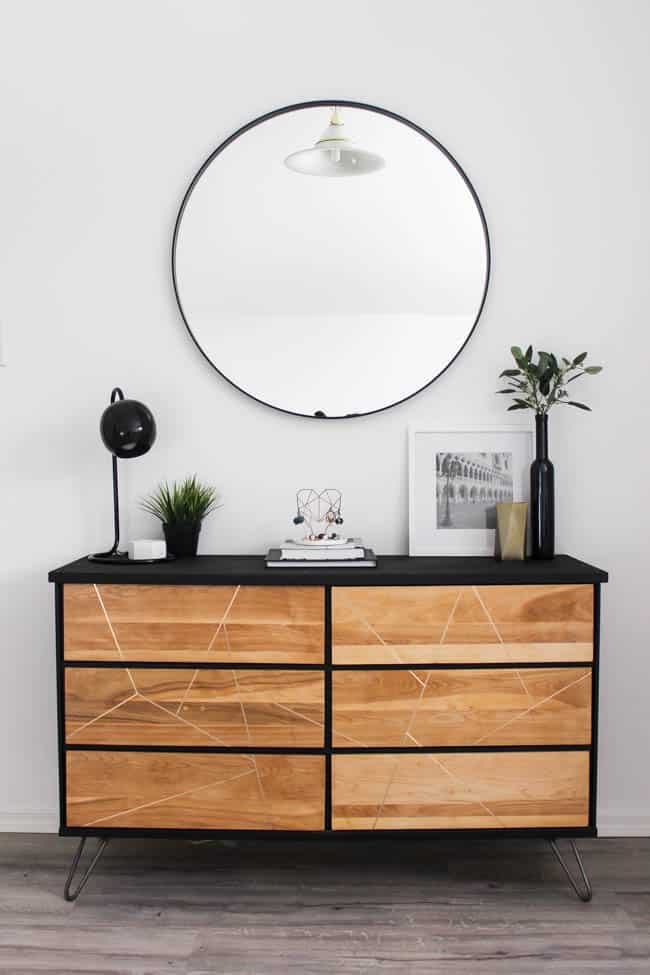 This gorgeous modern dresser looks as good as new - you'd never be able to tell it was thrifted!