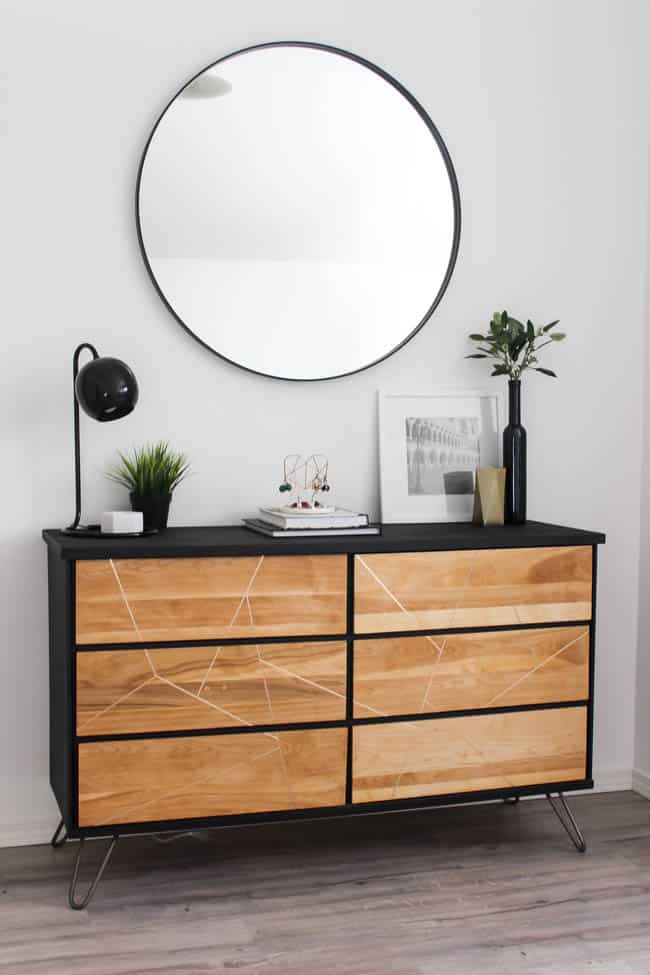 This beautiful DIY dresser makeover looks as good as new and makes a perfect addition to our modern style master bedroom