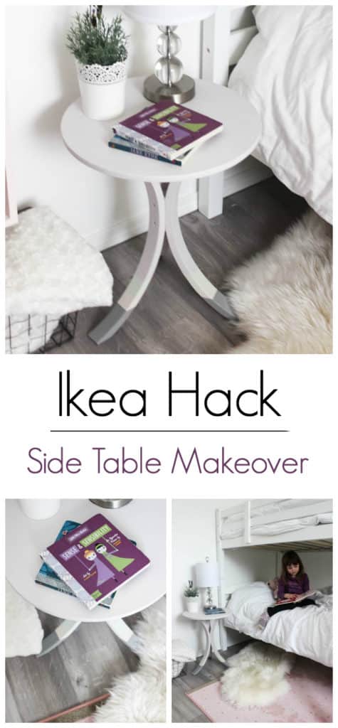 A simple Ikea Hack! Love the redesign of this IKEA side table! All you need is a few Fusion paint colours! Makes for a beautiful new bedroom night stand!