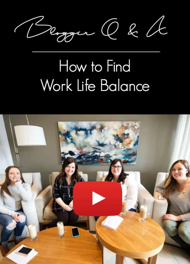 Work life balance is not an easy thing to achieve! We sat down as a group of stay-at-home blogging moms and discussed the importance of work life balance. We're sharing all of the tips and tricks we've learned! 