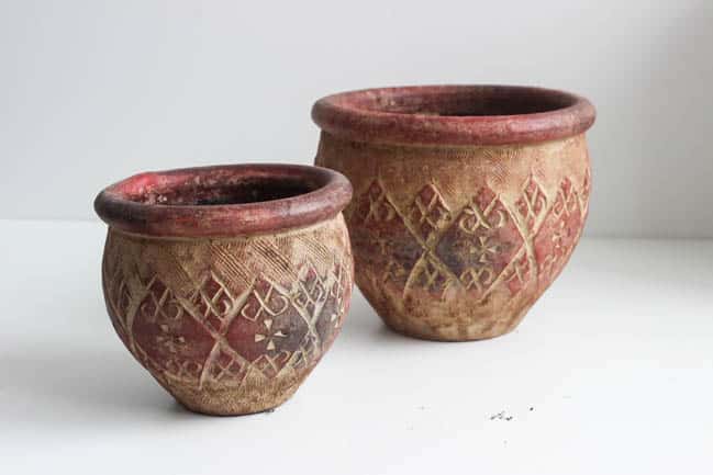 Begin with these ceramic pots