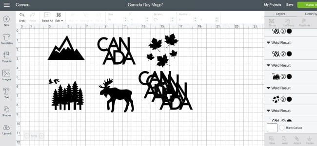 patterns for Canadian mugs