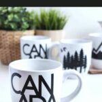 DIY Canadian Mugs with text overlay