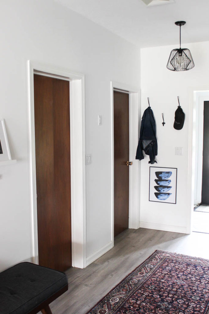 Front room doors shown before being renovated