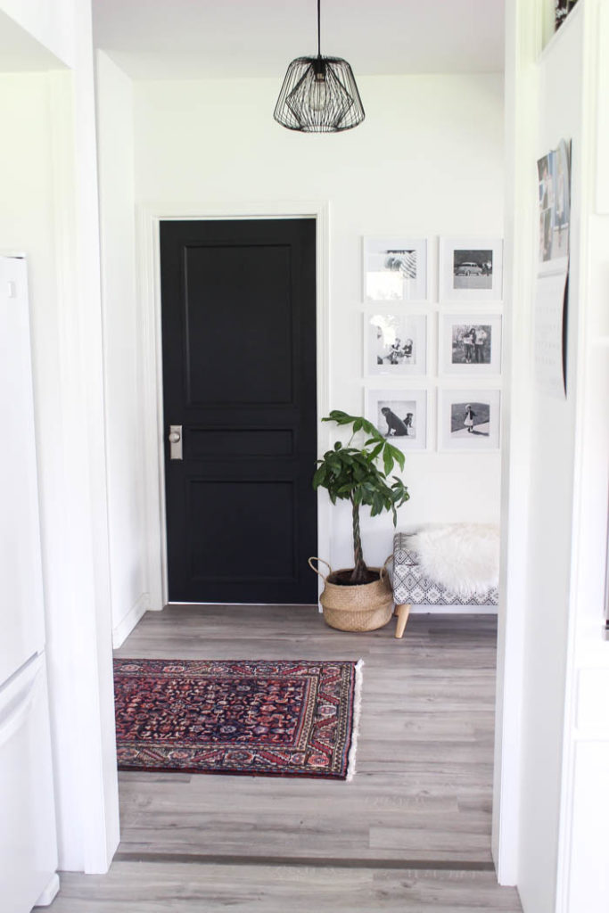 Hallway door shown after being renovated