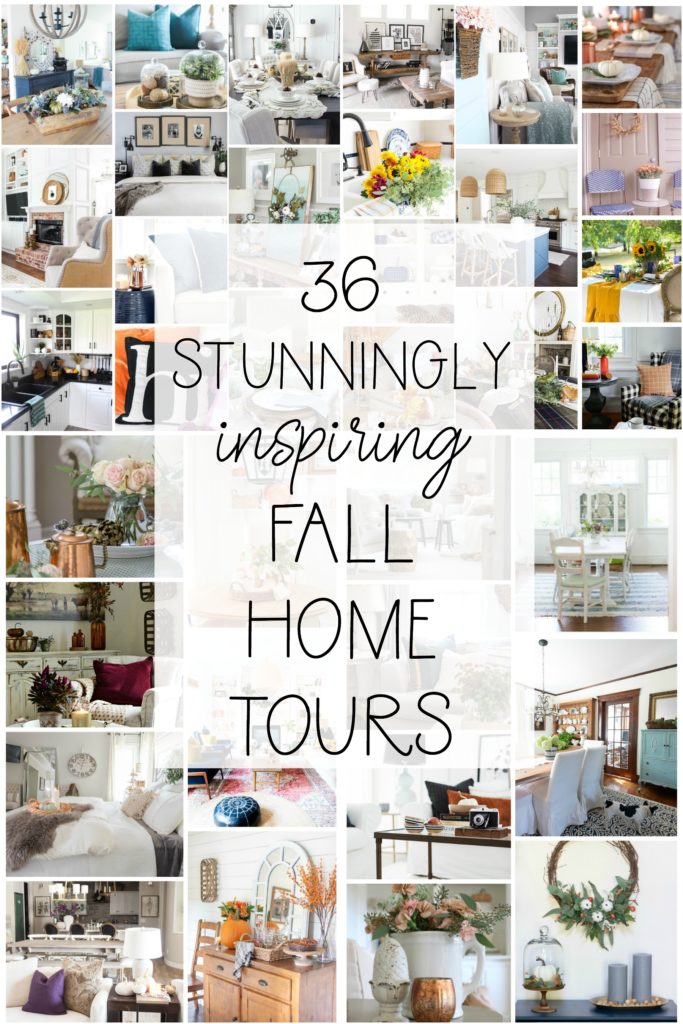 Modern Fall Home Tour! Beautiful natural ways to add fall decor into your kitchen and dining rooms! Pops of yellow and orange really make this home feel cozy for autumn!