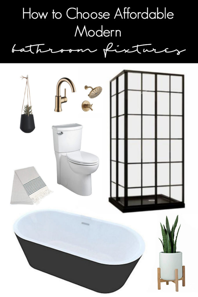Looking for Modern Bathroom Fixtures? At affordable prices? Here are a few great tips for knowing how to choose affordable pieces that will make a big impact. Love the contemporary design of these budget-friendly pieces! #modernbathroom #fixtures #bathroom