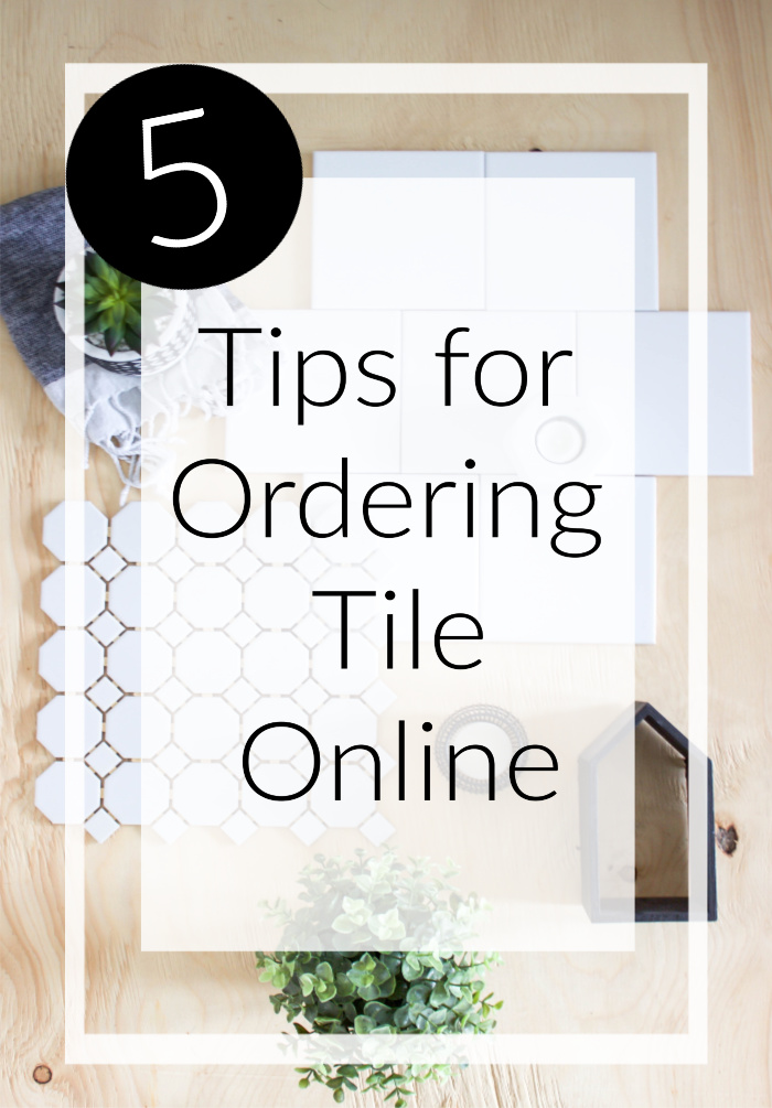 If you're thinking about ordering tile online, think about these 5 quick tips first! Love the modern tiles choices in this amazing bathroom design. Great tips for completing your own bathroom renovations! #bathroomdesign #tile #moderntile #modernbathroom