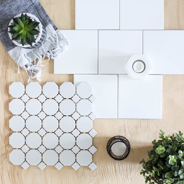 If you're thinking about ordering tile online, think about these 5 quick tips first! Love the modern tiles choices in this amazing bathroom design. Great tips for completing your own bathroom renovations! #bathroomdesign #tile #moderntile #modernbathroom