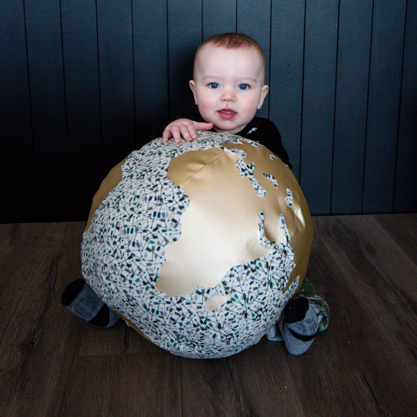 Fabric globe for earth day