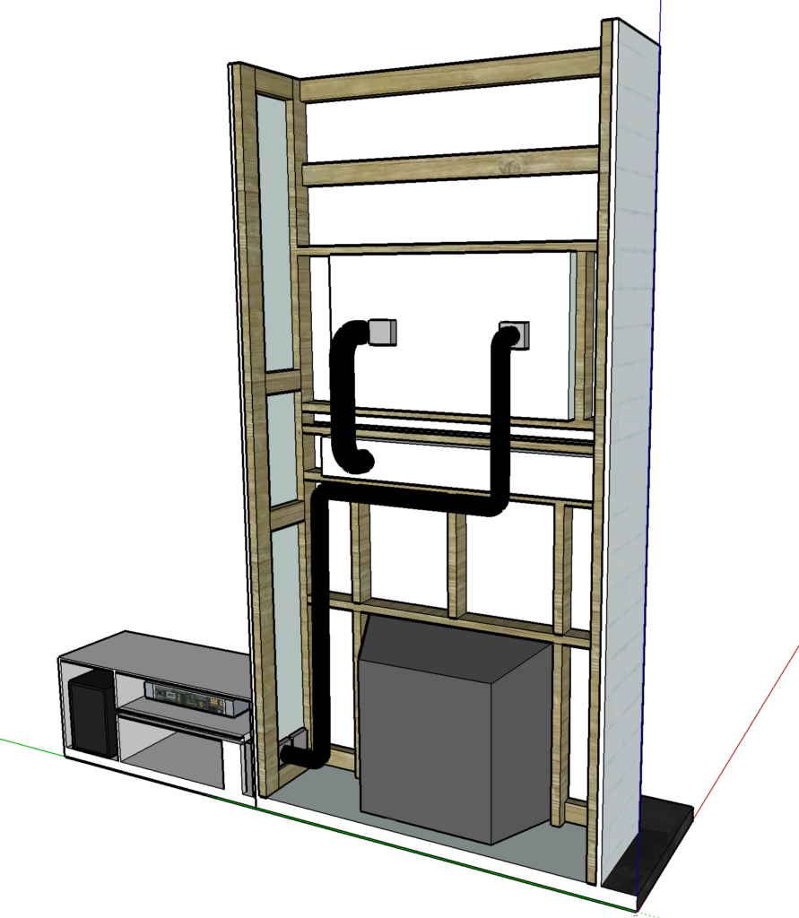 Back of fireplace design