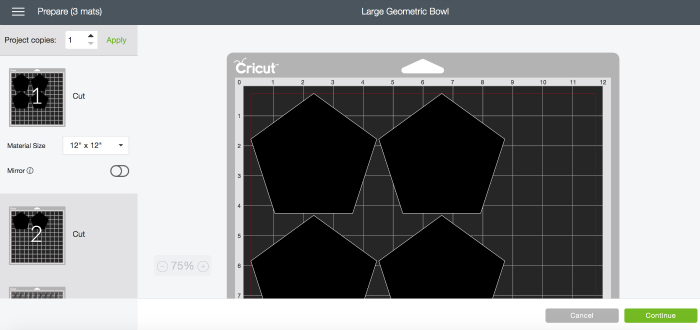 cutting chipboard in the cricut design space