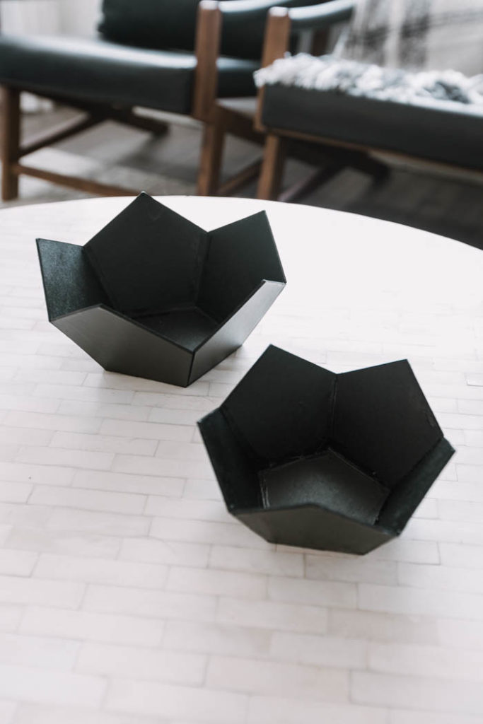 DIY geometric bowls