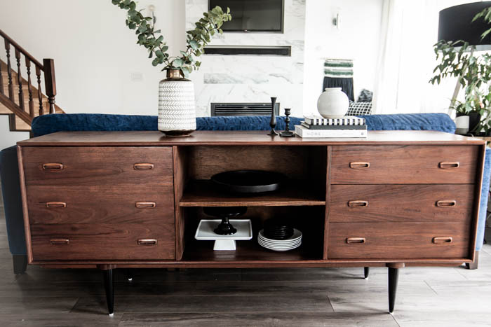 Refinished antique sideboard