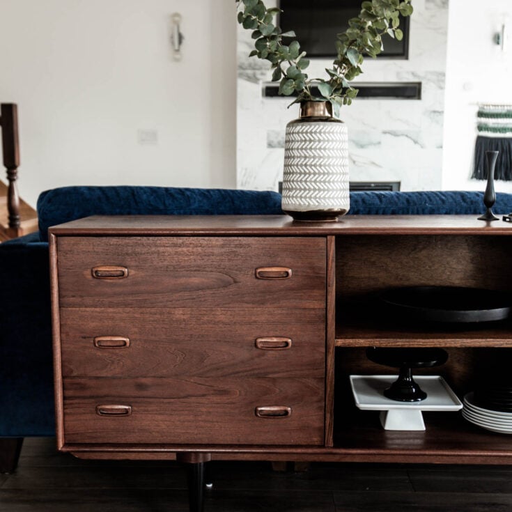 Image for Mid-Century Modern Sideboard Makeover [How to Strip and Refinish Furniture]