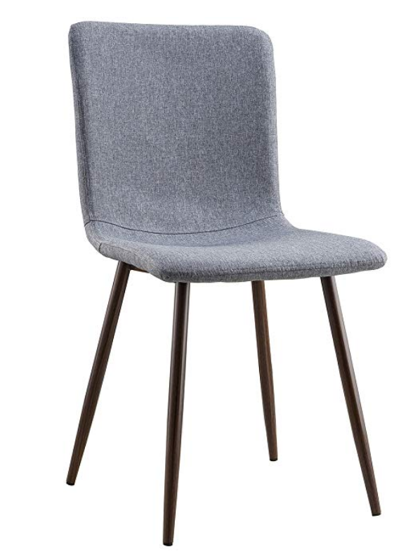 modern grey fabric dining chair