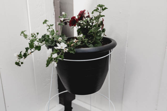 standing modern outdoor DIY planter