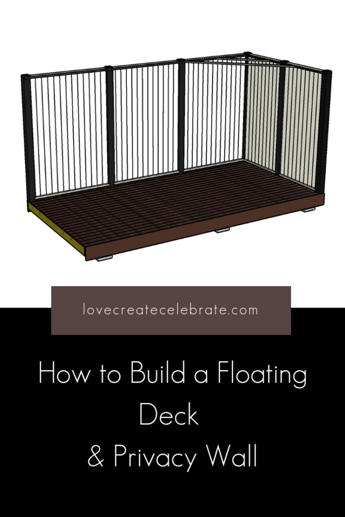 How to Build a Floating Deck with buiold drawings