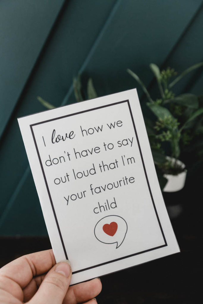 Free printable funny mother's day card