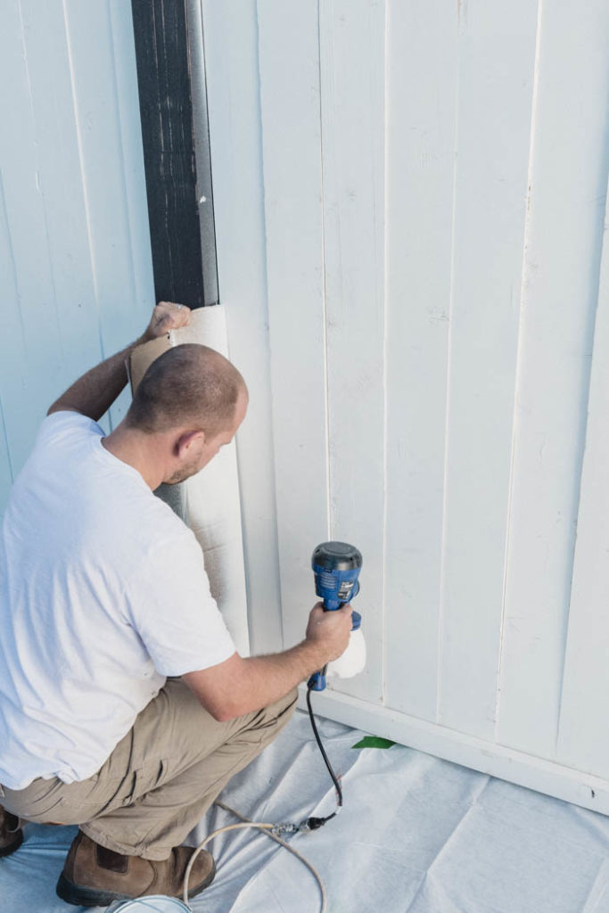 Paint Sprayer on the Deck