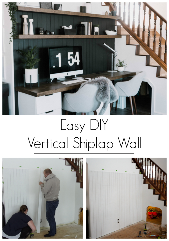 Easy DIY Vertical Shiplap Wall - Lindi & Russ