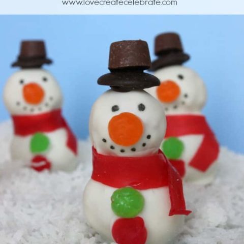 Snowman Cake Pops