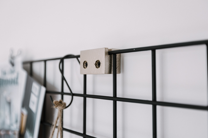 DIY brackets for office board