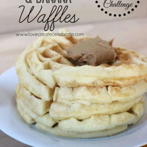 Peanut Butter & Banana Waffles