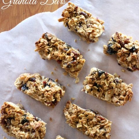 Peanut Butter, Maple, Bacon Granola Bars