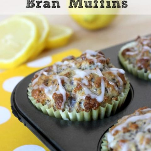 Lemon Poppy Seed Bran Muffins