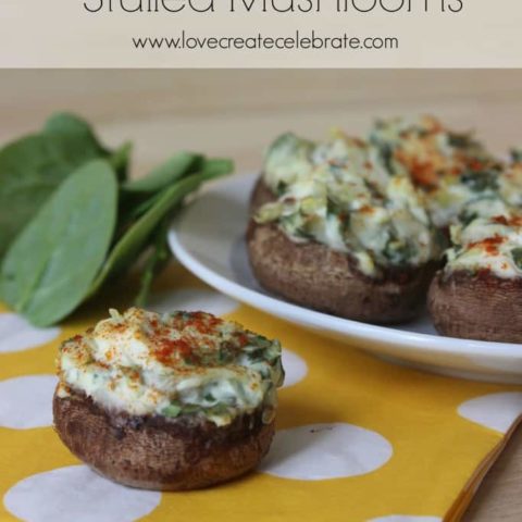 Spinach and Artichoke Stuffed Mushrooms