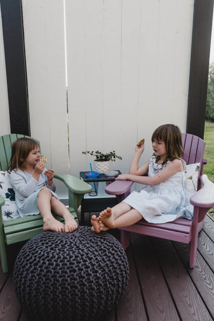 kids in their adirondack chairs