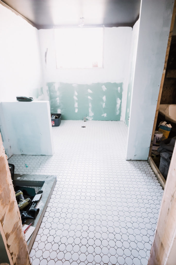 bathroom renovation project