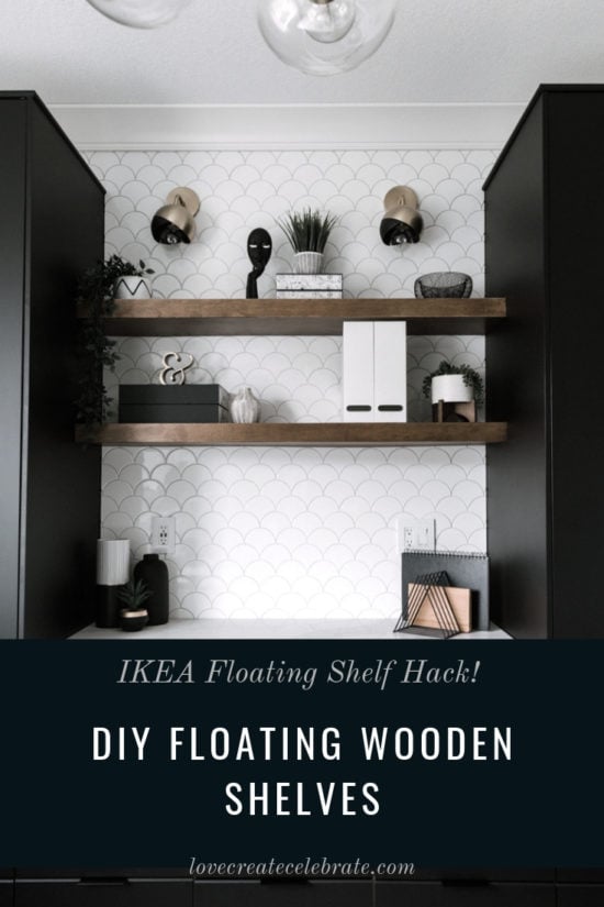 Easy DIY Floating Shelves [an IKEA hack!] - Lindi & Russ