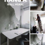 How to hang a wall mural collage