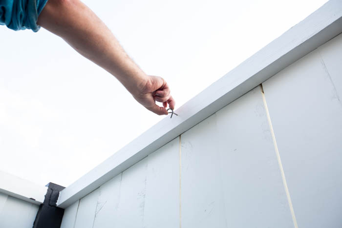 how to hang string lights on the back deck