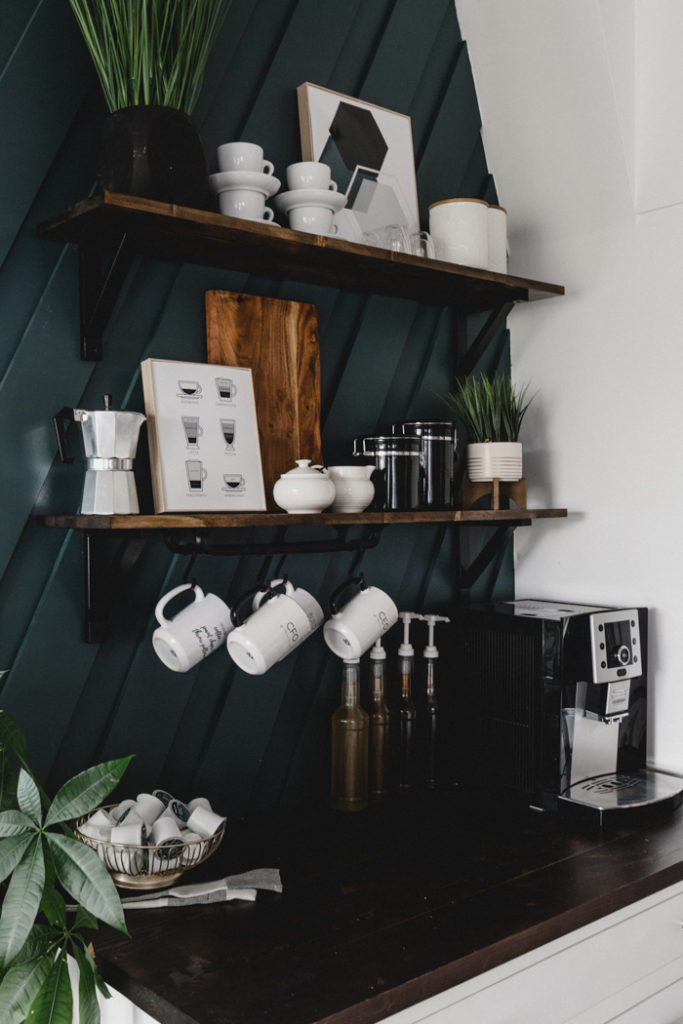 DIY home coffee bar