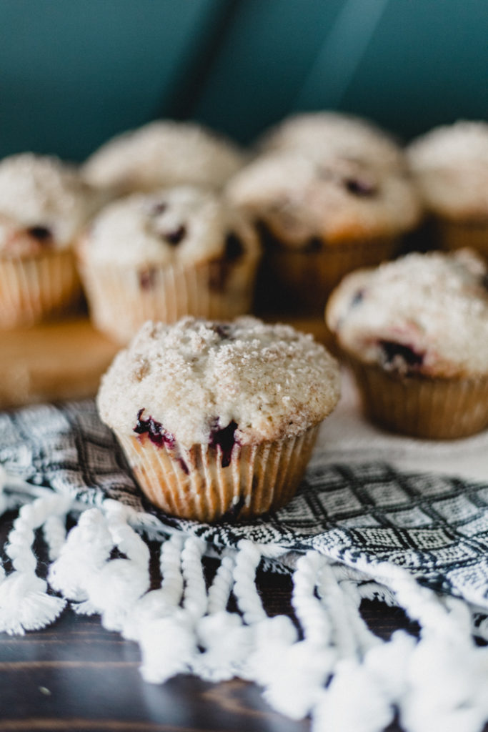 crumb topping on muffins