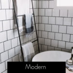 Beautiful Modern DIY Towel Ladder