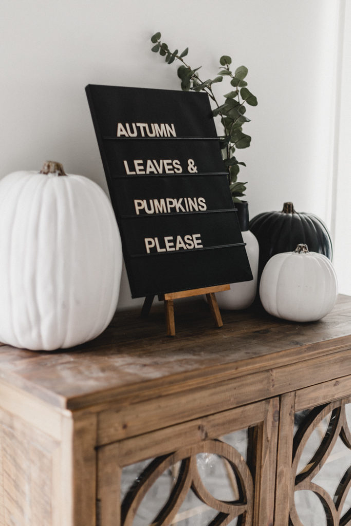 fall letterboard DIY