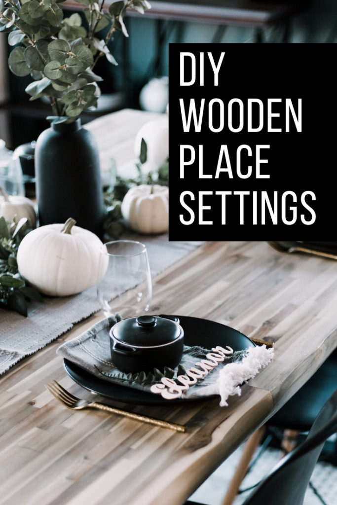 DIY Wooden Place Settings
