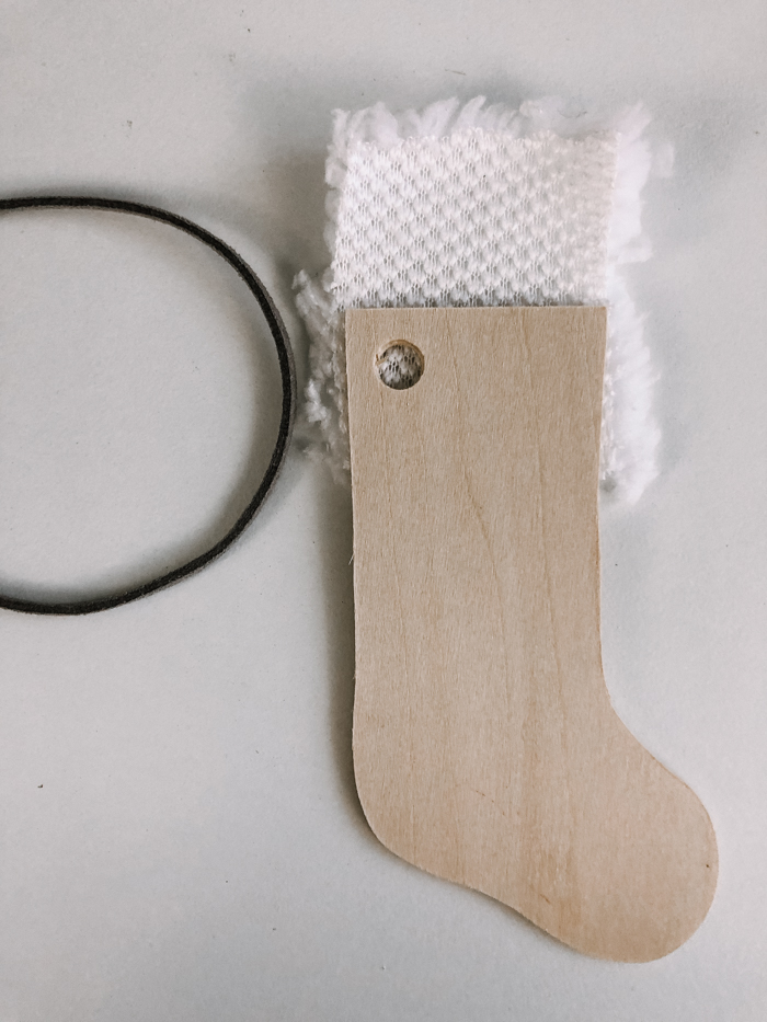making a stocking ornament