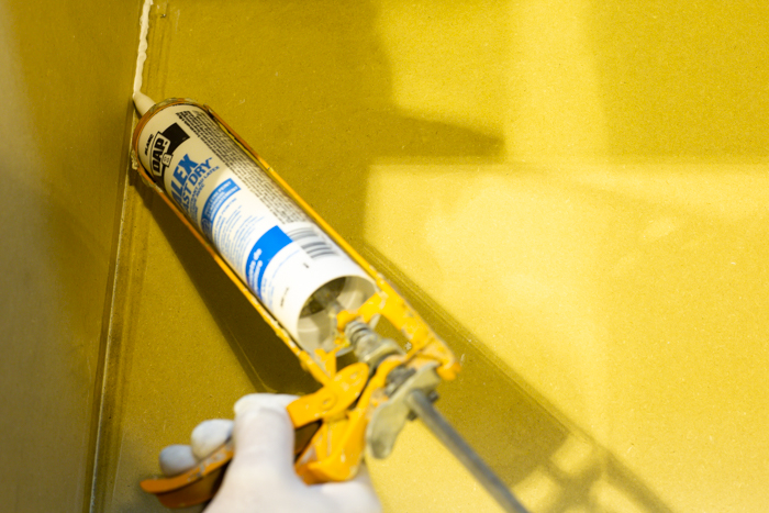 Caulking Edges with DAP Caulking