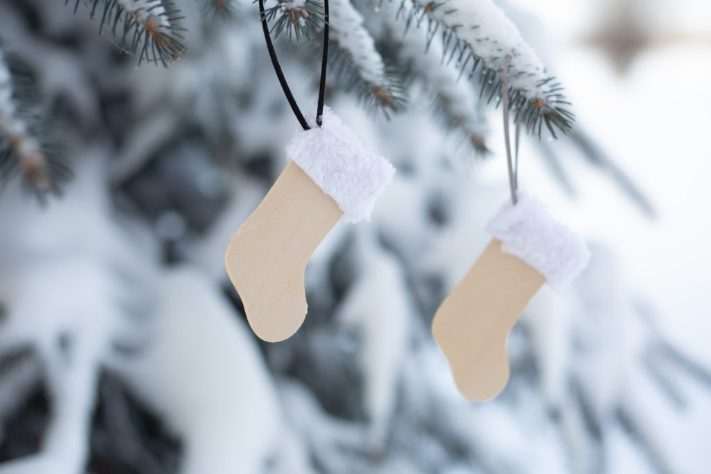 DIY stocking ornaments