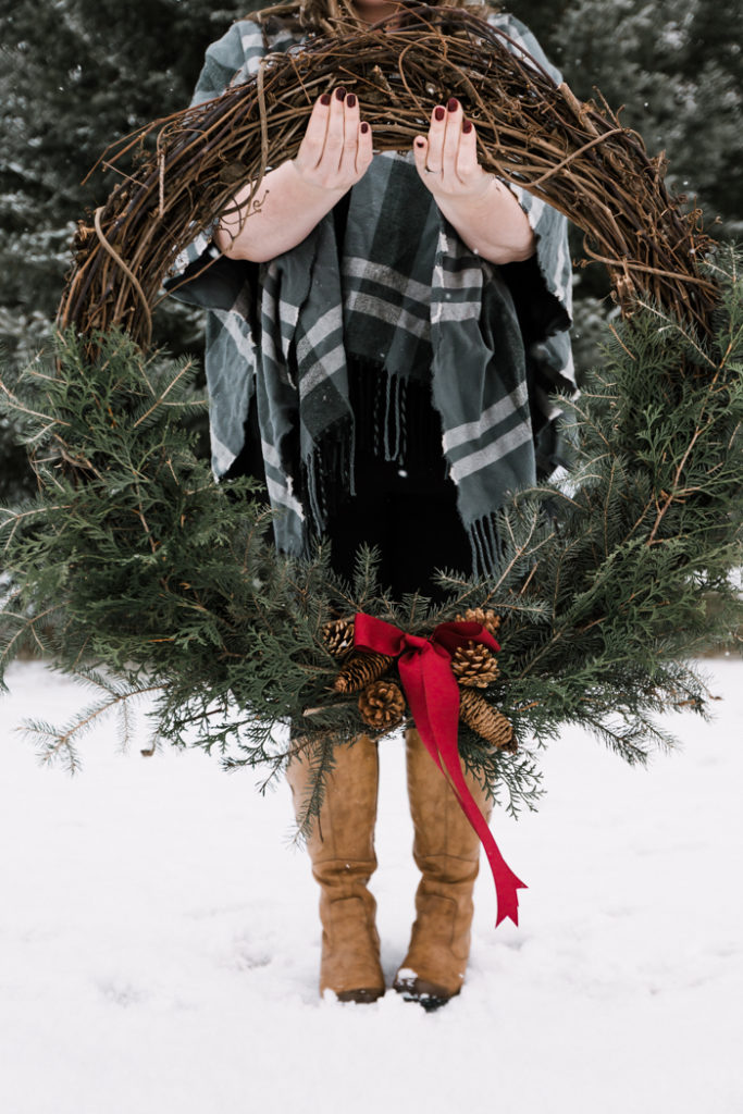 Giant DIY Pine Wreath