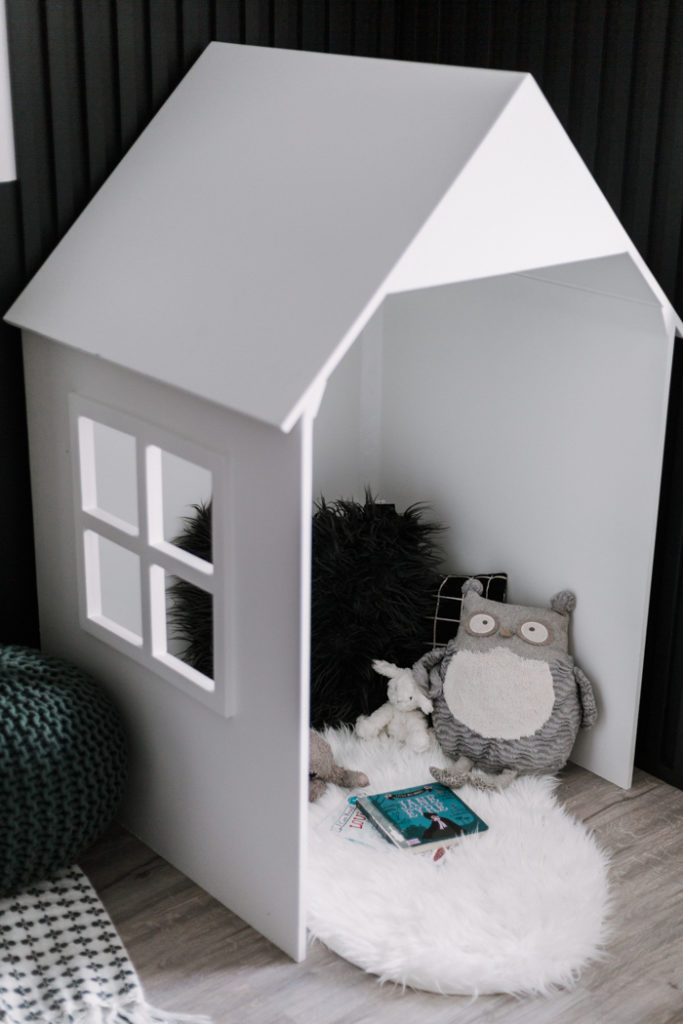 Cute kids playhouse in the bedroom