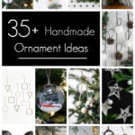 Beautiful handmade ornament ideas in a collage