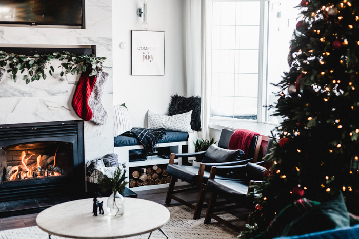 Red and Green Living Room