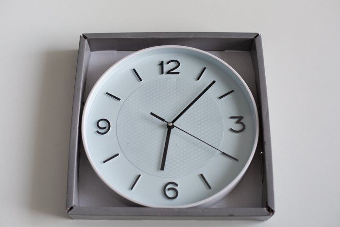 a dollar store clock DIY