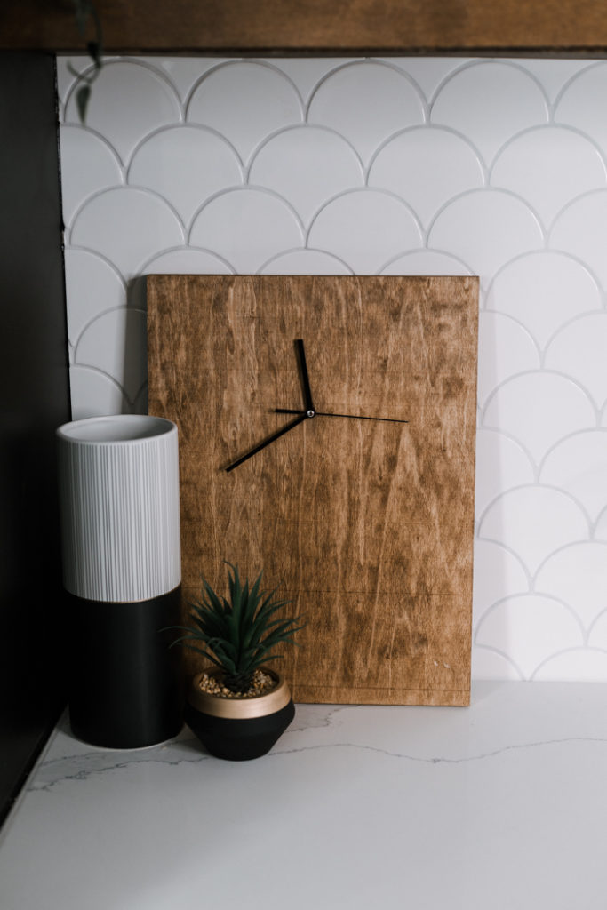 modern wood clock design